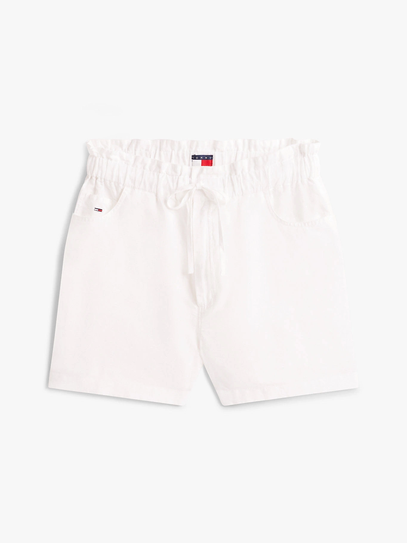 ommy Jeans Kadın Yale Blue Pamuk‑Keten Şort