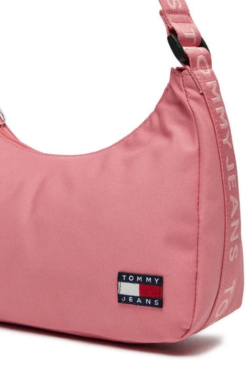 Tommy Hilfiger Kadın Pembe Logolu Omuz Çantası
