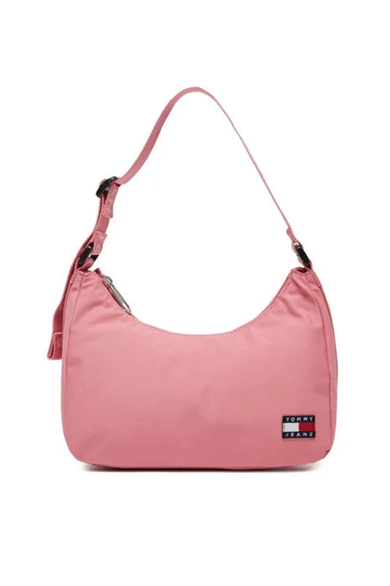 Tommy Hilfiger Kadın Pembe Logolu Omuz Çantası