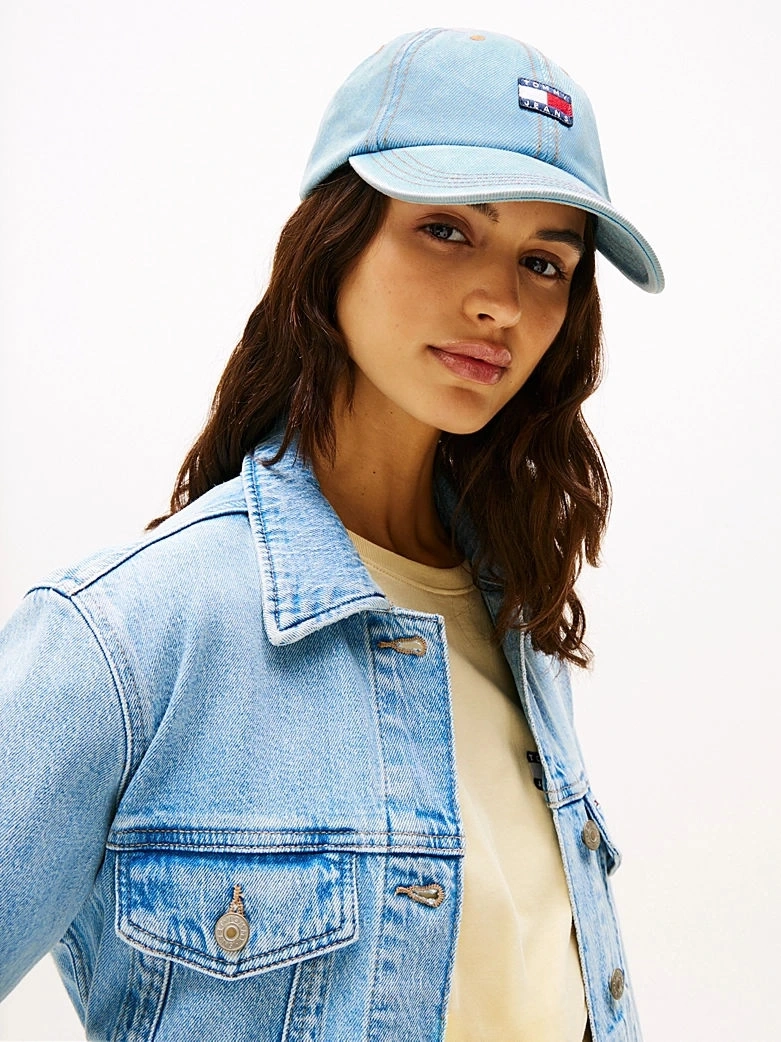 Tommy  Jeans  Mavi Heritage Denim Beyzbol Şapkası