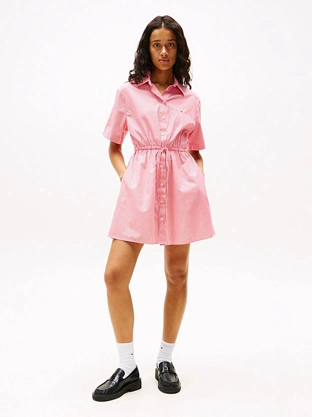 TJW MINI STRIPE SHIRT DRESS