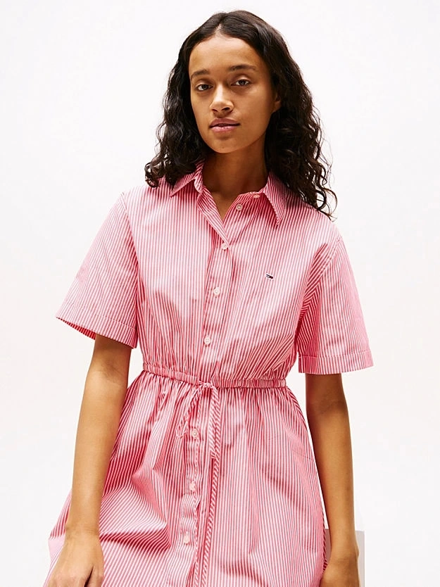TJW MINI STRIPE SHIRT DRESS