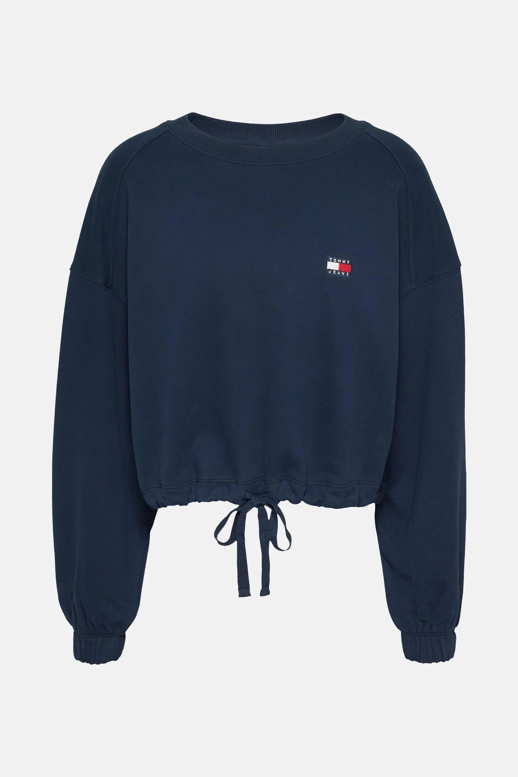 Tommy Jeans Kadın Lacivert Bağcık Detaylı Logolu Sweatshirt
