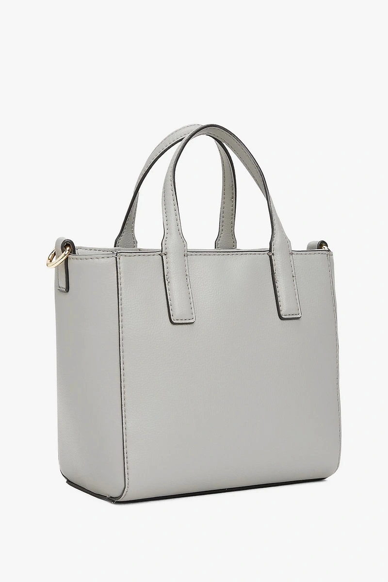 Tommy Hilfiger Yumuşak Logo Askılı Tote Gri Çanta