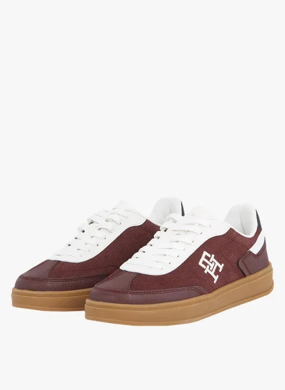 Tommy Hilfiger Kadın Bordo Heritage Sneaker