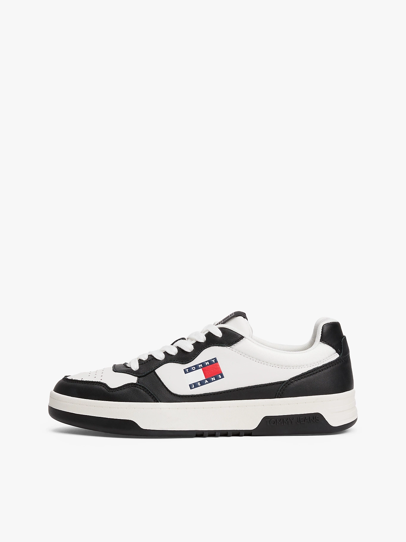 Tommy Hilfiger Erkek  Deri Siyah Sneaker