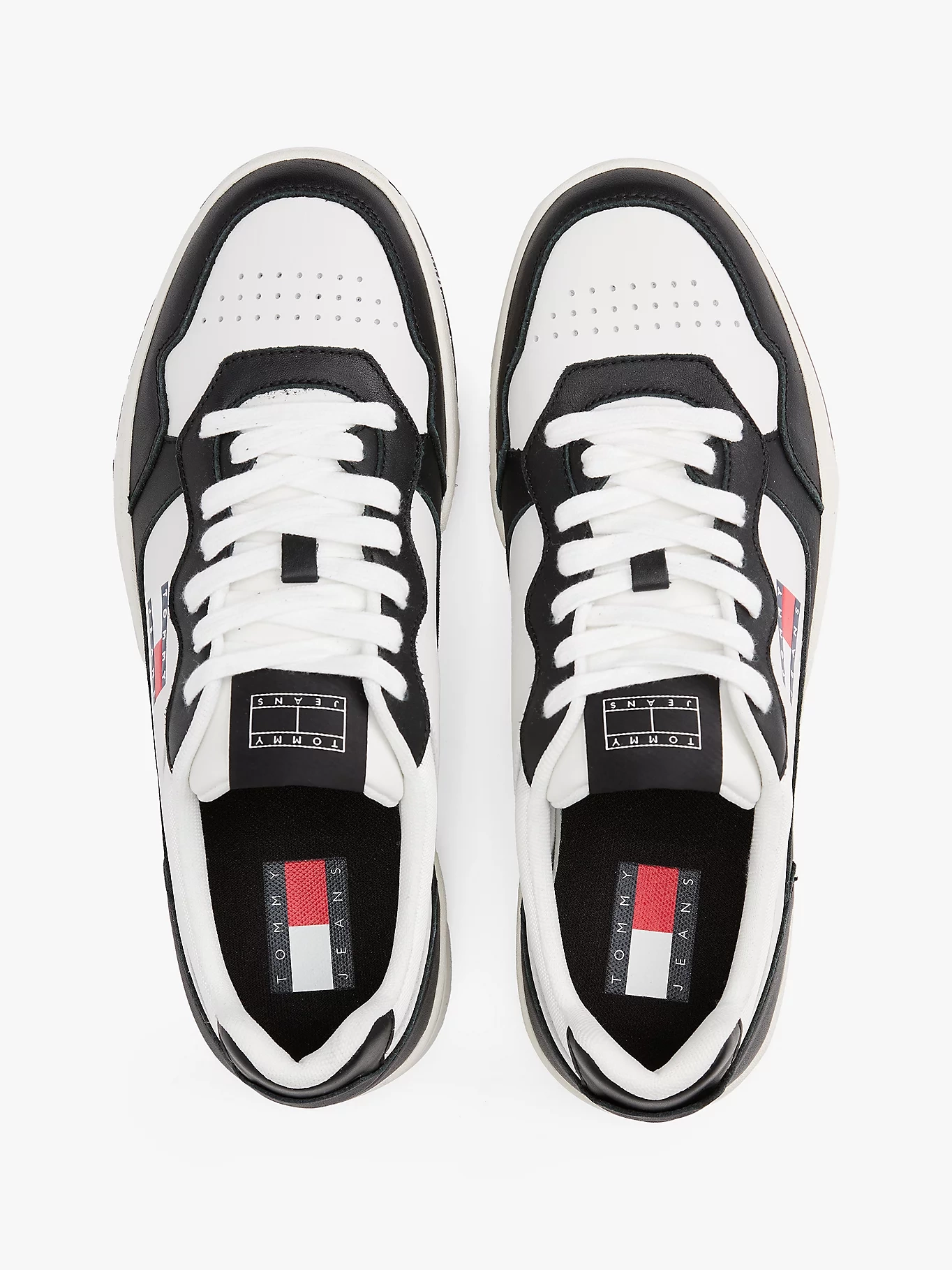 Tommy Hilfiger Erkek  Deri Siyah Sneaker