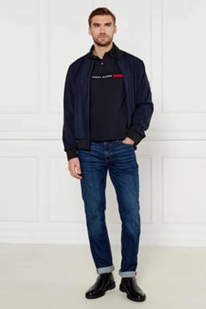 Tommy Hilfiger Erkek Lacivert Polo Yaka T-Shirt