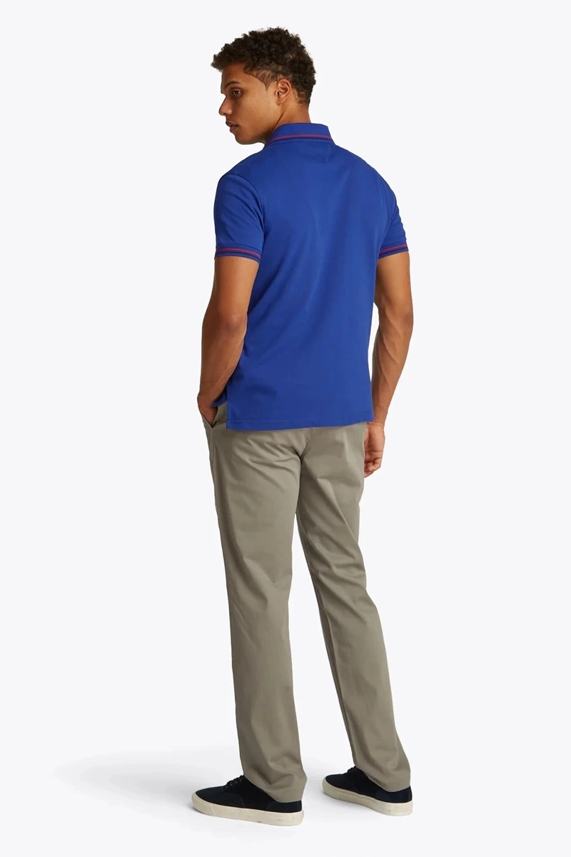 Tommy Hilfiger Erkek Mavi Polo Yaka T-Shirt