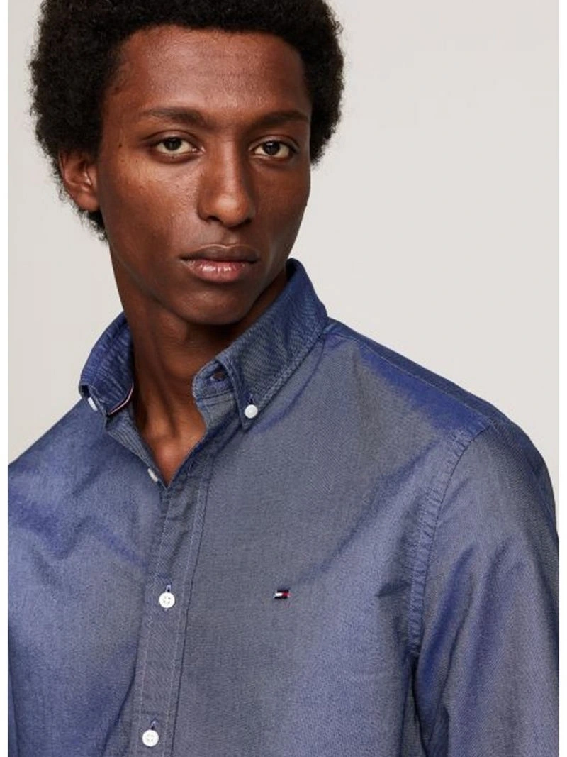 Tommy Hilfiger Erkek  Solid Heritage Lacivert Gömlek