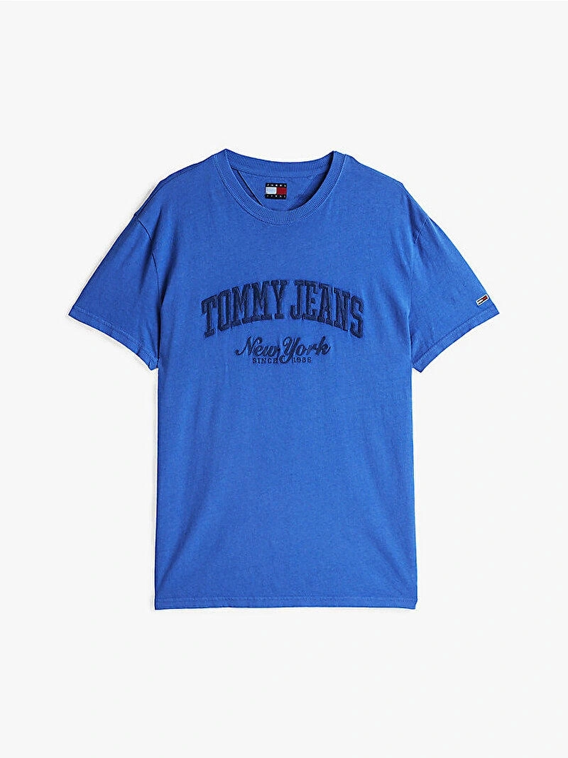 Tommy Hilfiger Erkek  Mavi  Tjm  Reg  Varsity T-Shirt