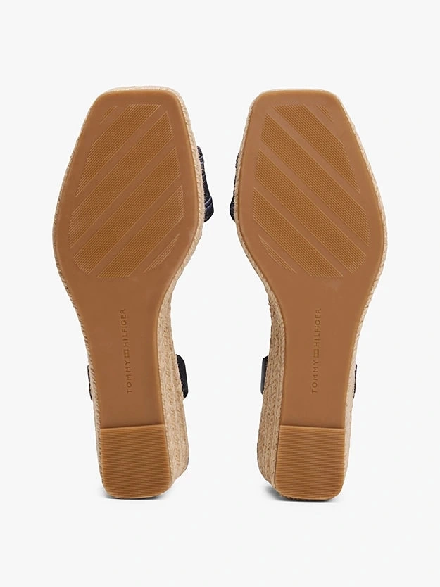 Tommy Hilfiger Orta Taban Lacivert Espadil Sandalet