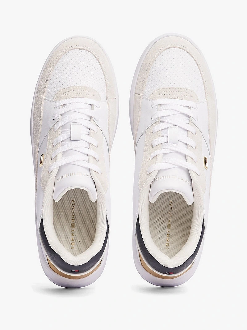 Tommy Hilfiger  Kadın Metalik Logolu  Sneaker