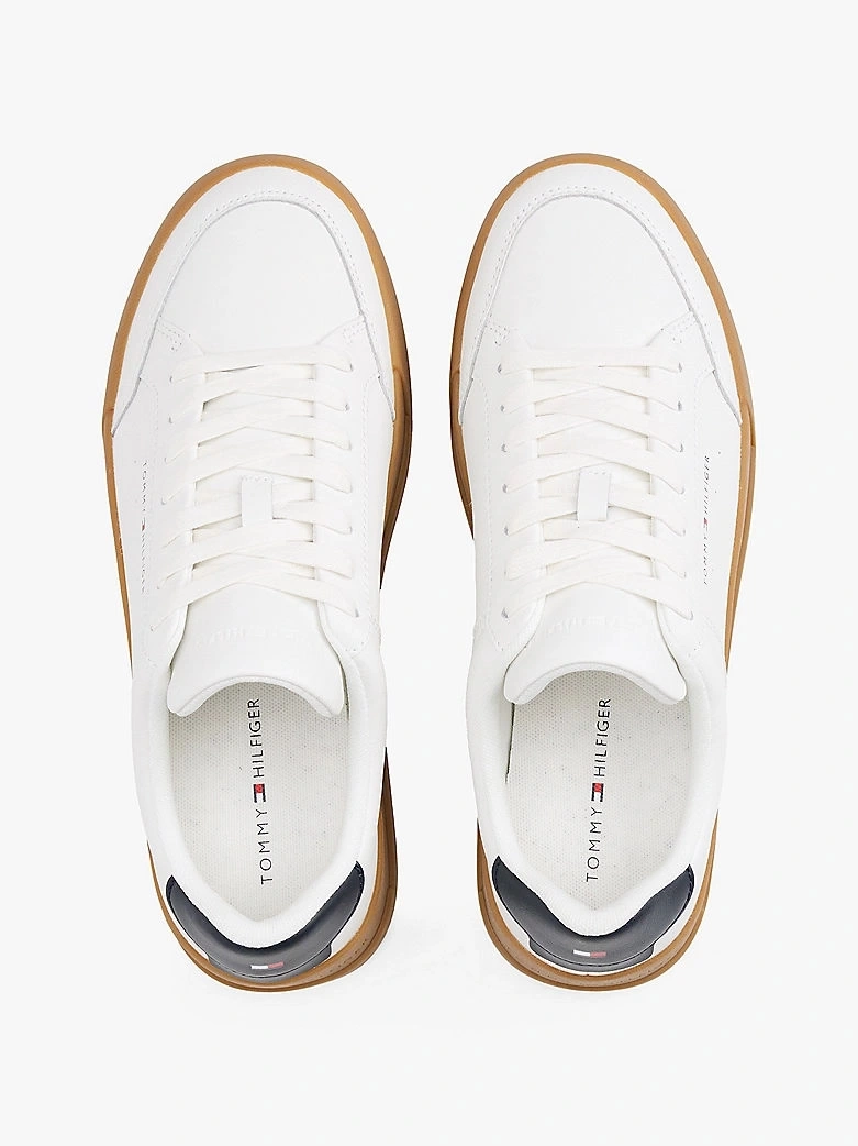 Tommy Hilfiger Kadın  Beyaz Deri Sneaker