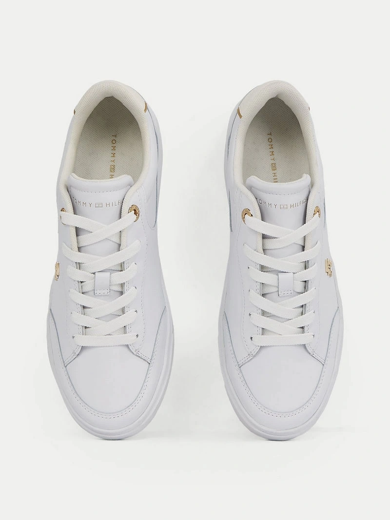 Tommy Hilfiger Kadın Essential Chic Court  Beyaz Sneaker