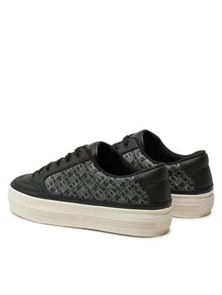 Tommy Hilfiger Kadın Siyah Vulc Deri Monogram  Sneaker