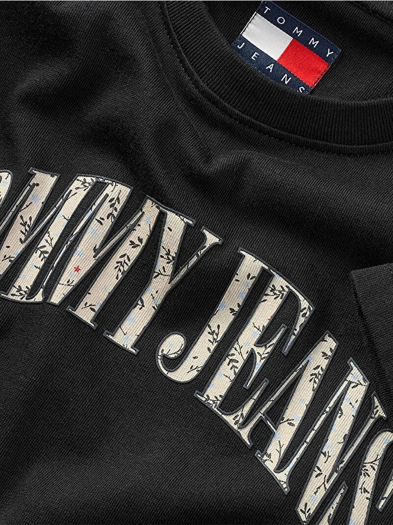 Tommy Hilfger Kadın  Tjw Reg Floral Varsity T-shirt