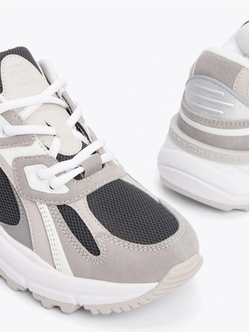 Tommy Hilfiger Kadın Tonal Kalın  Gri Sneaker