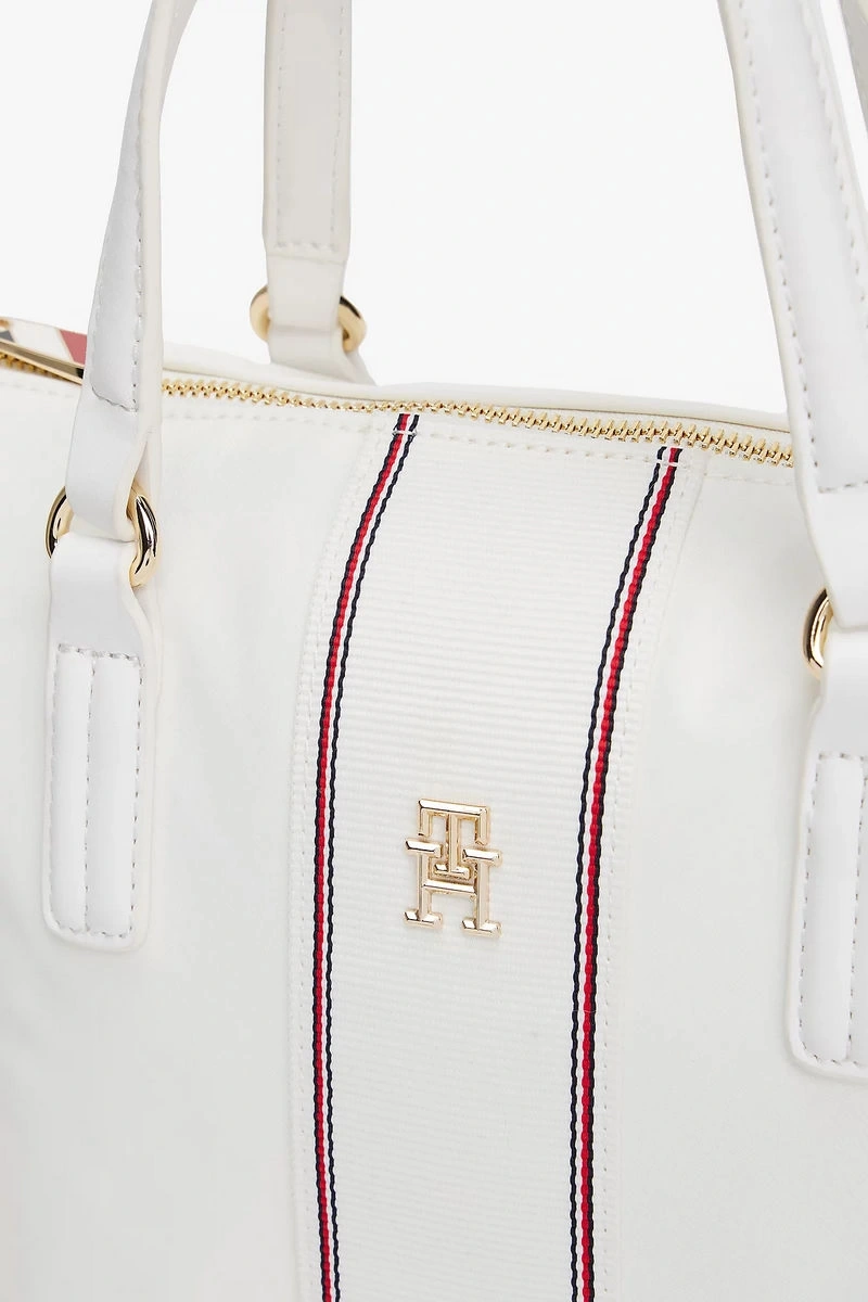 Tommy Hilfiger Kadın  Çapraz Askılı  Krem Tote Çanta