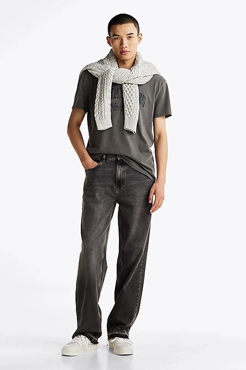 Tommy Hilfiger Logolu Erkek Siyah T-Shirt