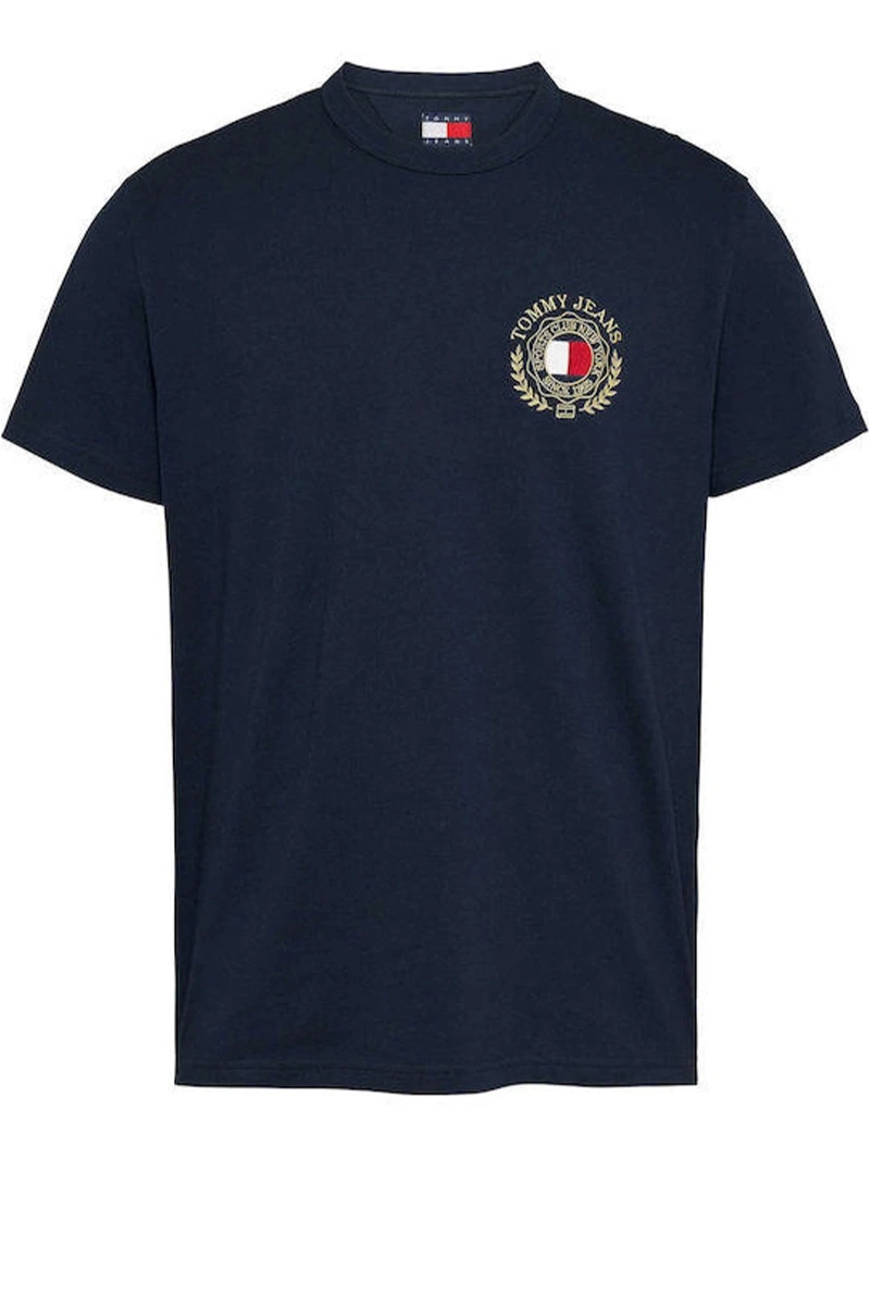 Tommy Hilfiger Logolu Lacivert Siyah T-Shirt