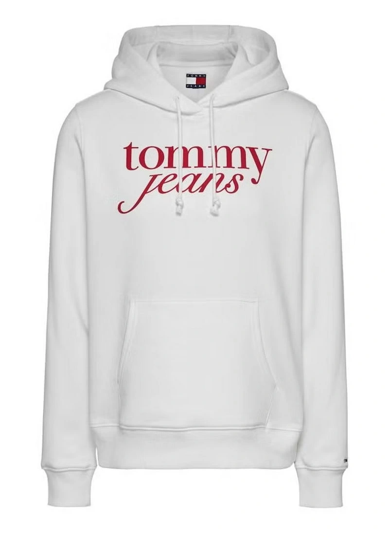 Tommy Hilfiger Kadın Logolu Örme Kapüşonlu Sweatshirt