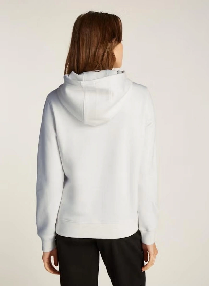 Tommy Hilfiger Kadın Logolu Örme Kapüşonlu Sweatshirt