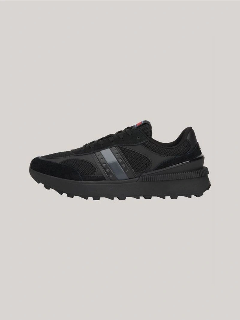Tommy Hilfiger Erkek  Renk Bloklu Siyah Sneaker