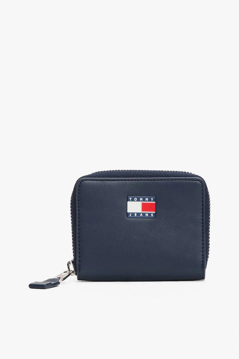 Tommy Hilfiger Temel Zip-Around Kadın Lacivert Cüzdanı