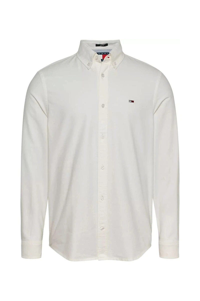 Tommy Hilfiger Erkek Beyaz Oxford Gömlek