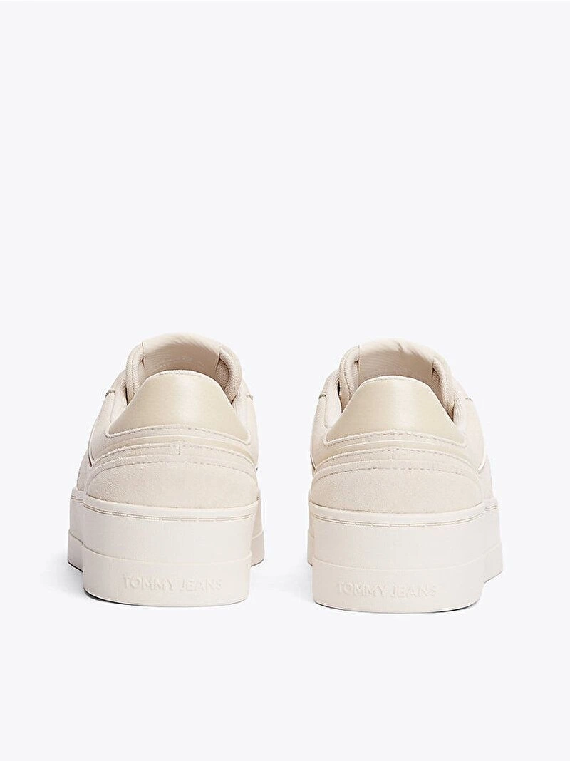 Tommy Hilfiger Kadın Bej Greenwich Süet Sneaker