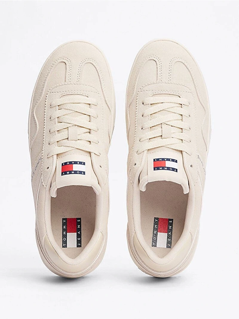 Tommy Hilfiger Kadın Bej Greenwich Süet Sneaker