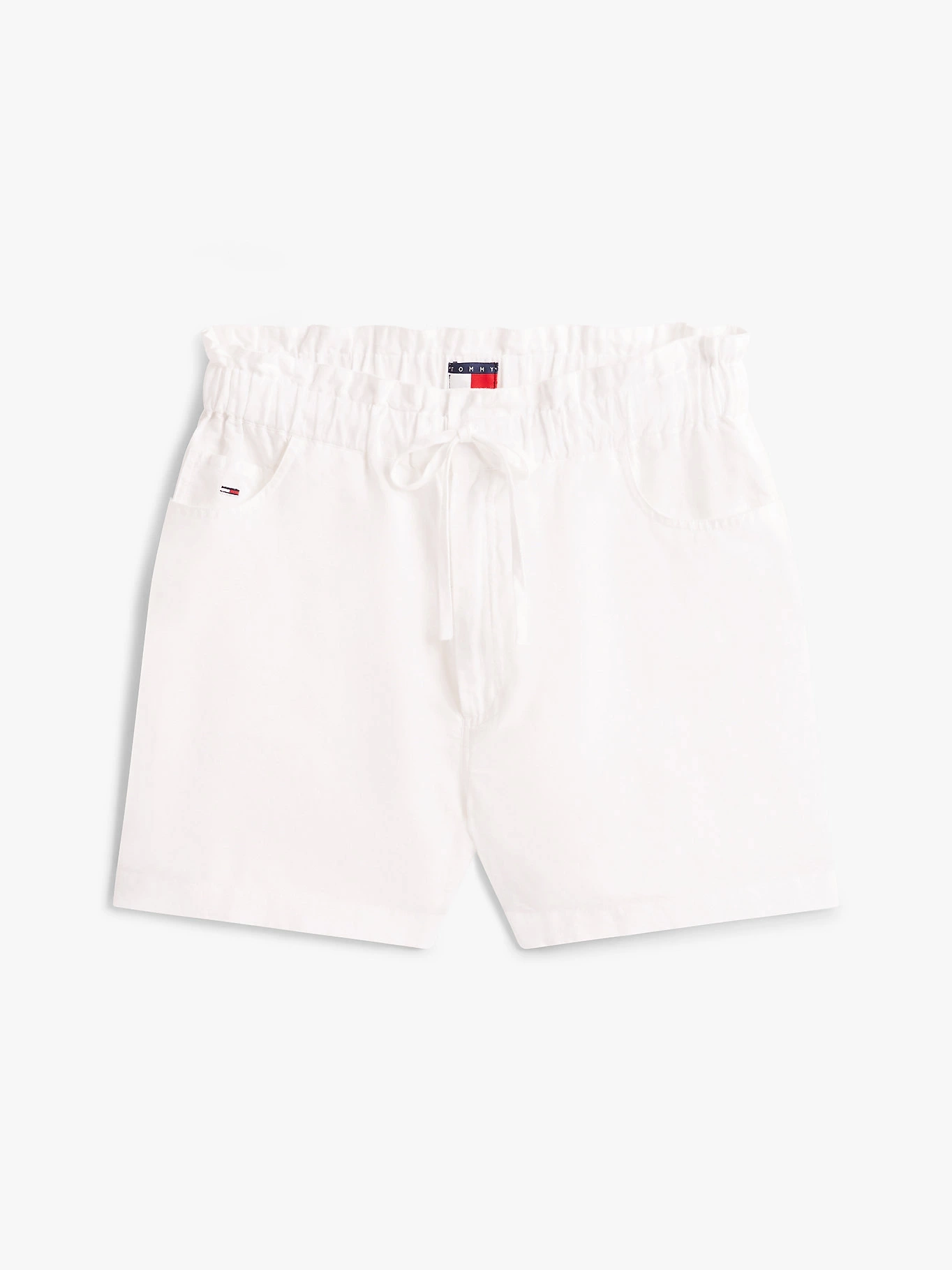 ommy Jeans Kadın Yale Blue Pamuk‑Keten Şort