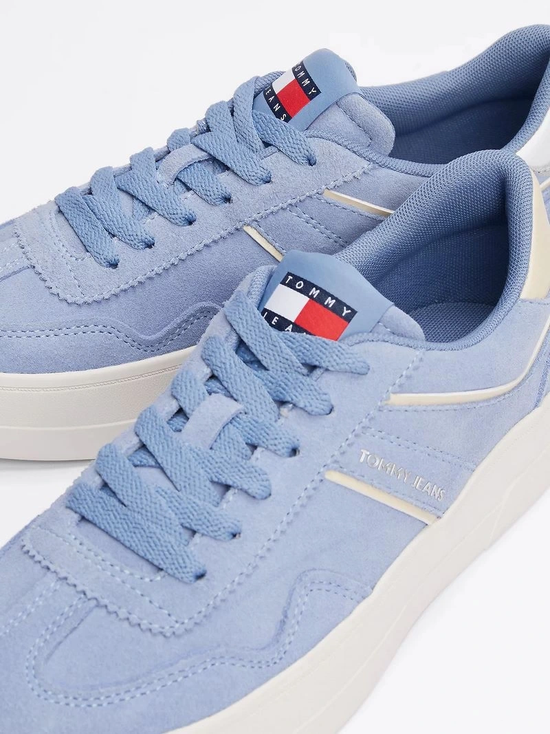 Tommy Hilfiger Kadın Mavi Greenwich Süet Sneaker
