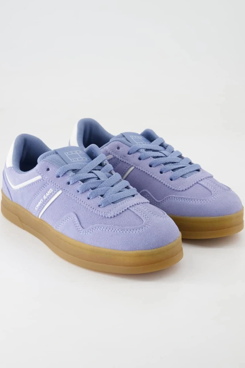 Tommy Hilfiger Kadın Mavi Greenwich Süet Sneaker