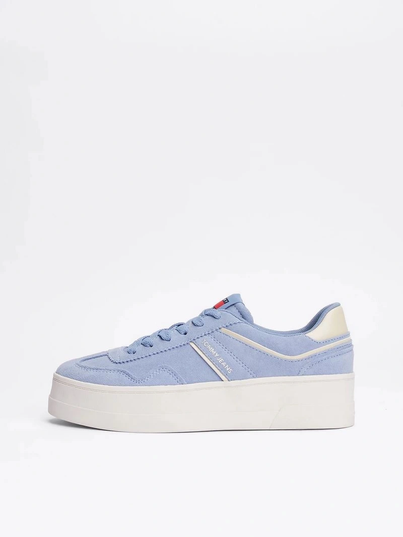Tommy Hilfiger Kadın Mavi Greenwich Süet Sneaker