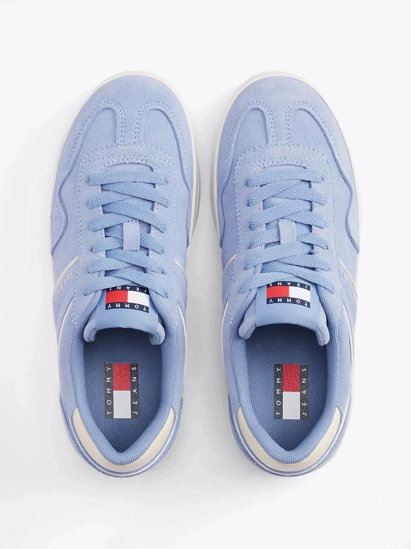 Tommy Hilfiger Kadın Mavi Greenwich Süet Sneaker