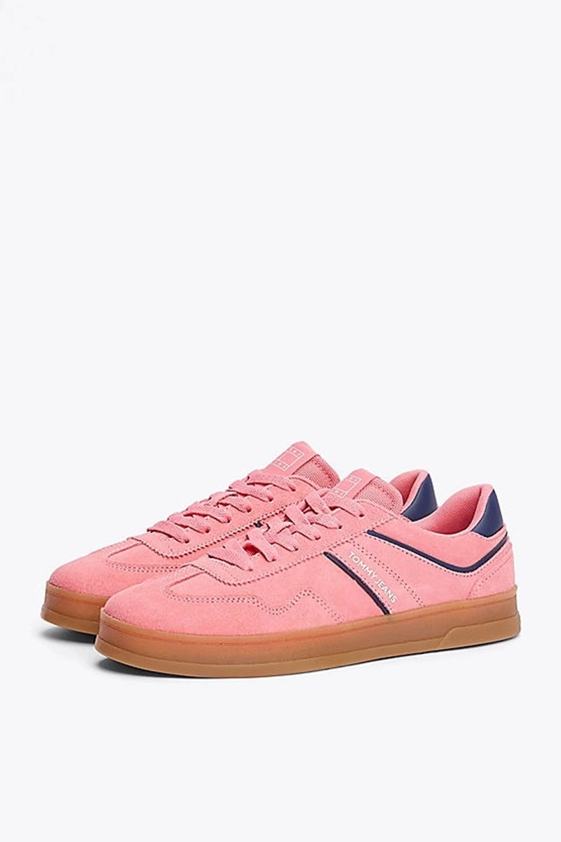Tommy Hilfiger Kadın Pembe Greenwich Süet Sneaker