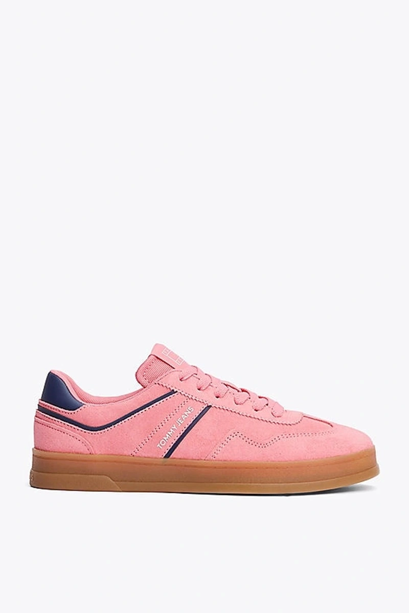 Tommy Hilfiger Kadın Pembe Greenwich Süet Sneaker