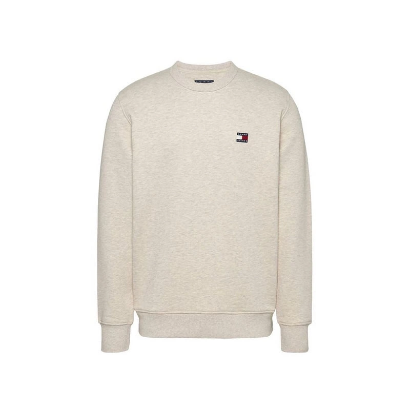 Tommy Jeans  Erkek  Rozetli  Bej Sweatshirt