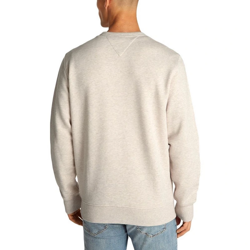 Tommy Jeans  Erkek  Rozetli  Bej Sweatshirt