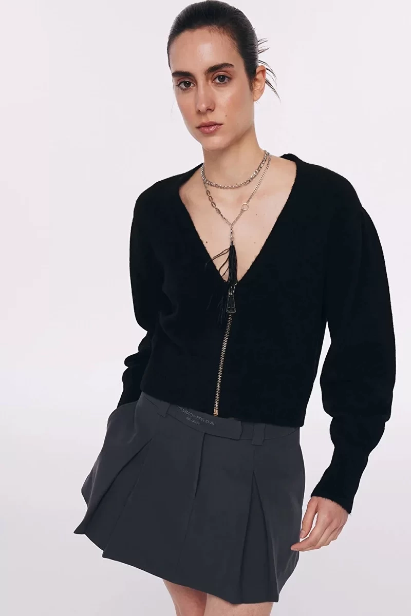 Twist  Fermuarlı  Hırka
