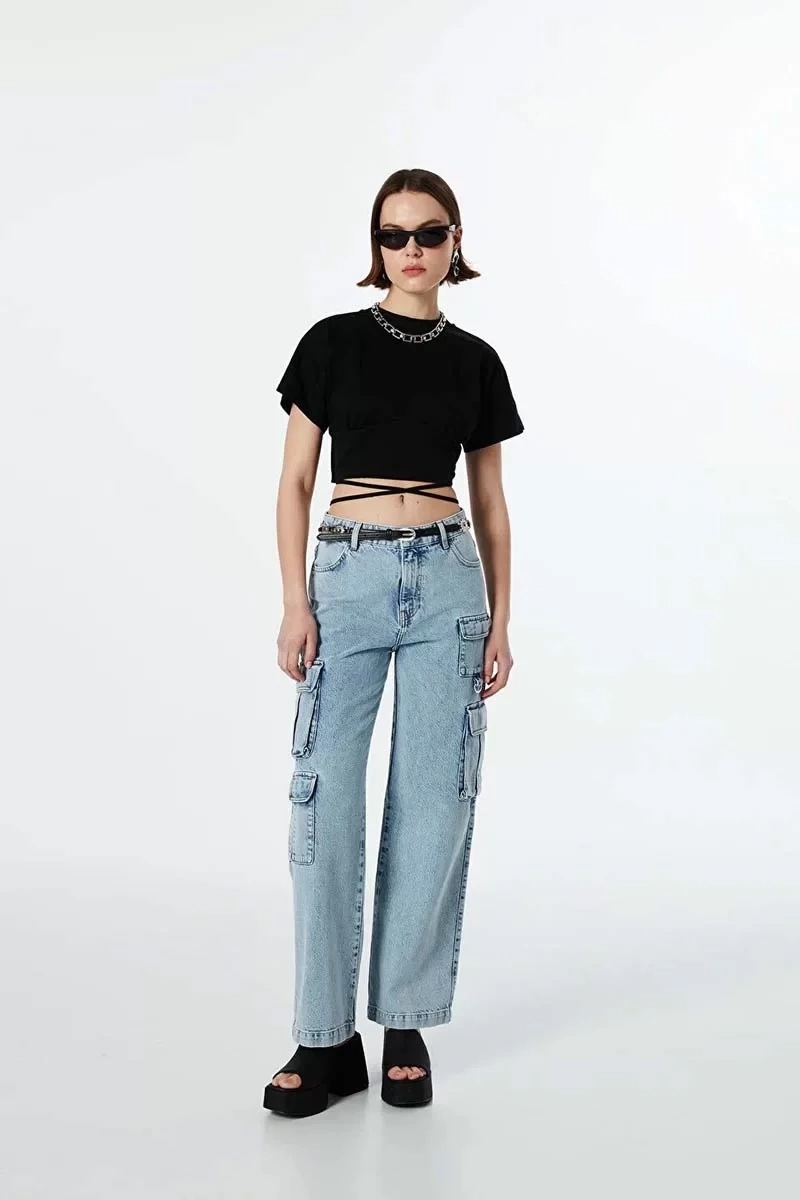 Twist Cargo Jean Pantolon Mavi