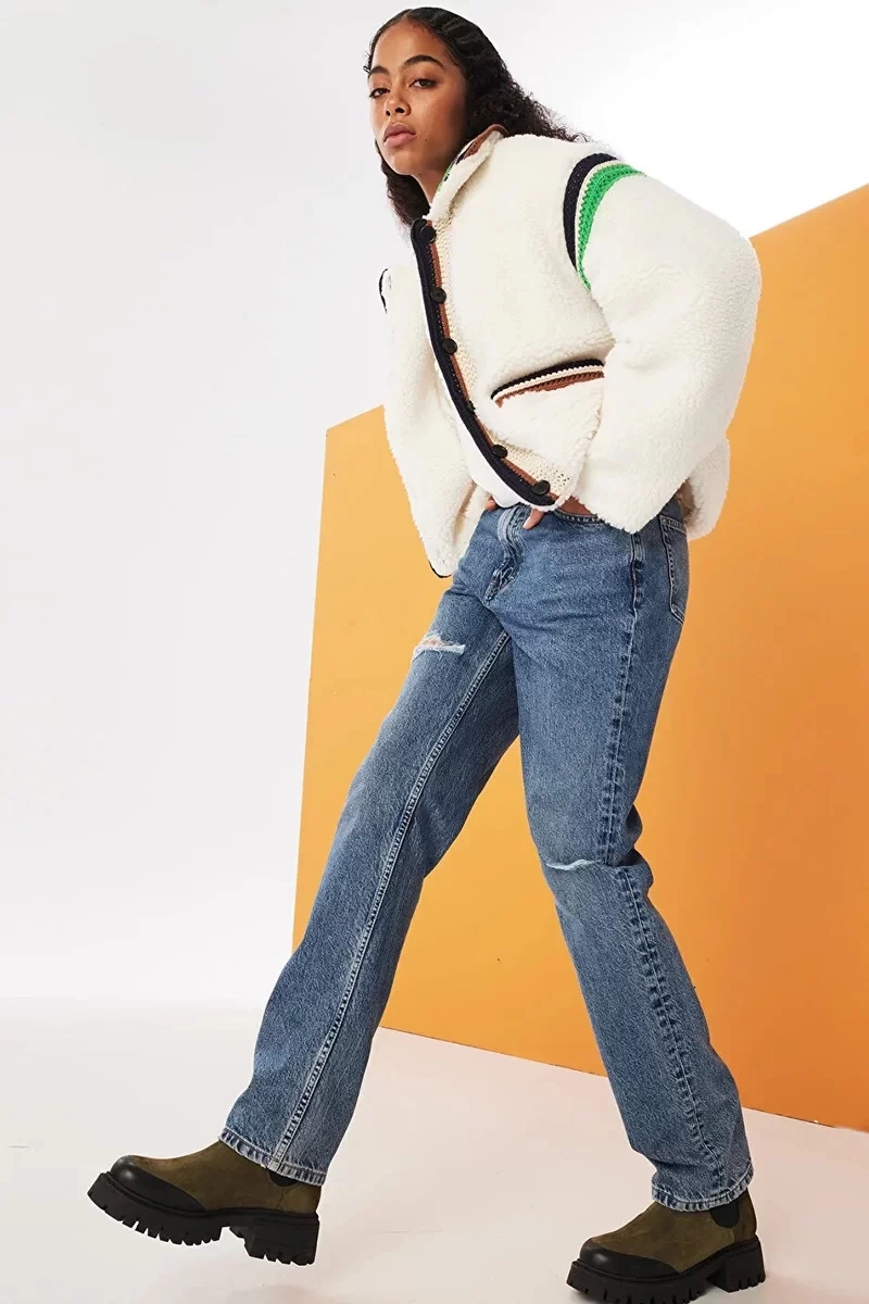 Twist ColorBlock Triko Mıx Mont