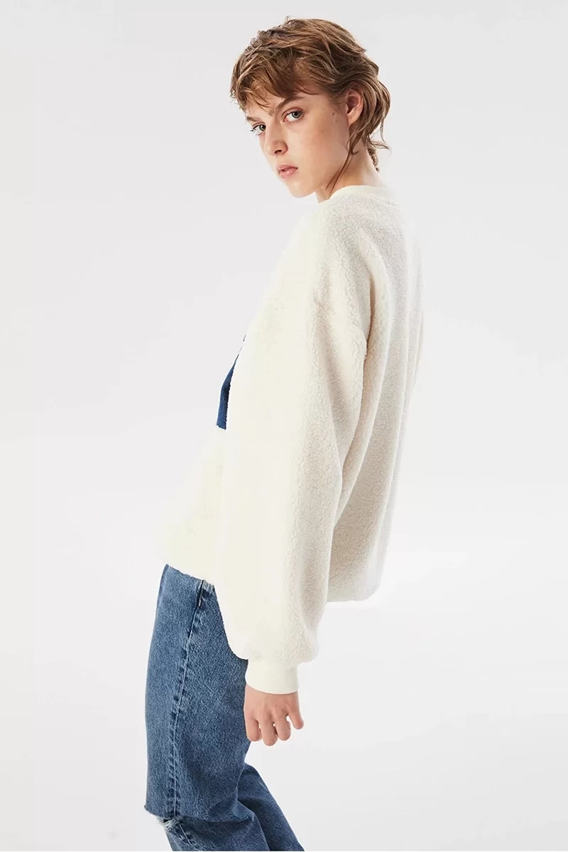 Twist Denim Mıx Sweatshirt
