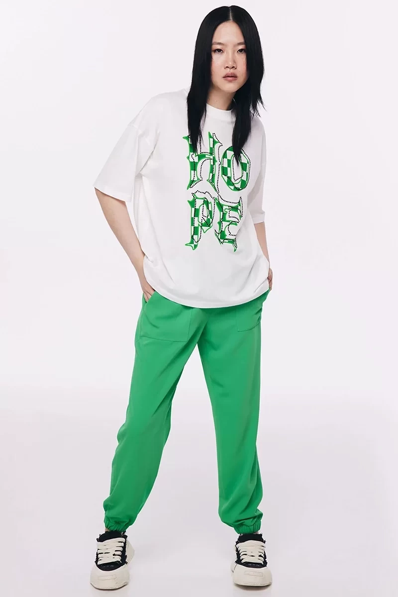 Twist Hotfix Baskılı Oversize T-shirt