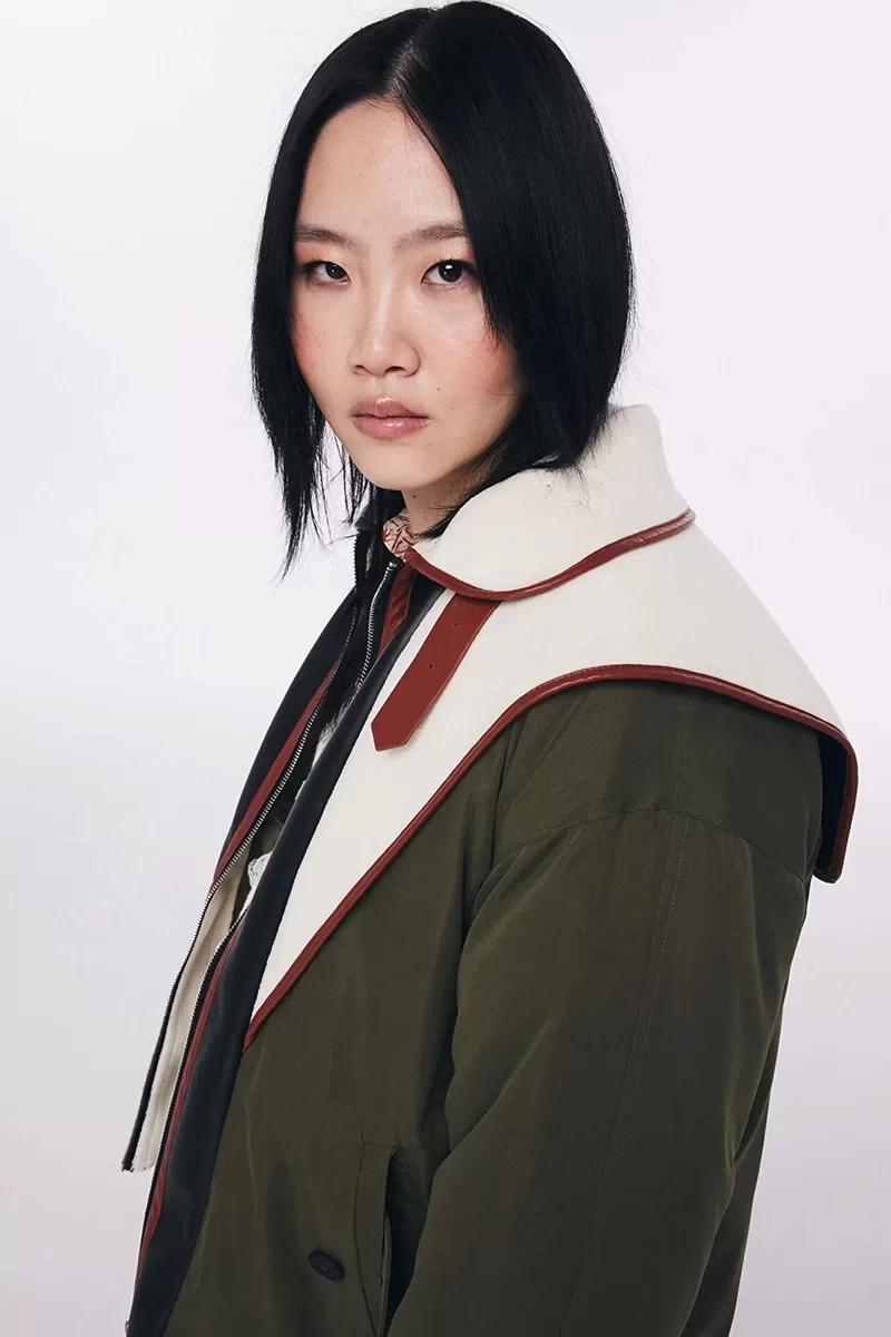 Twist Kumaş Mıx ColorBlock Mont