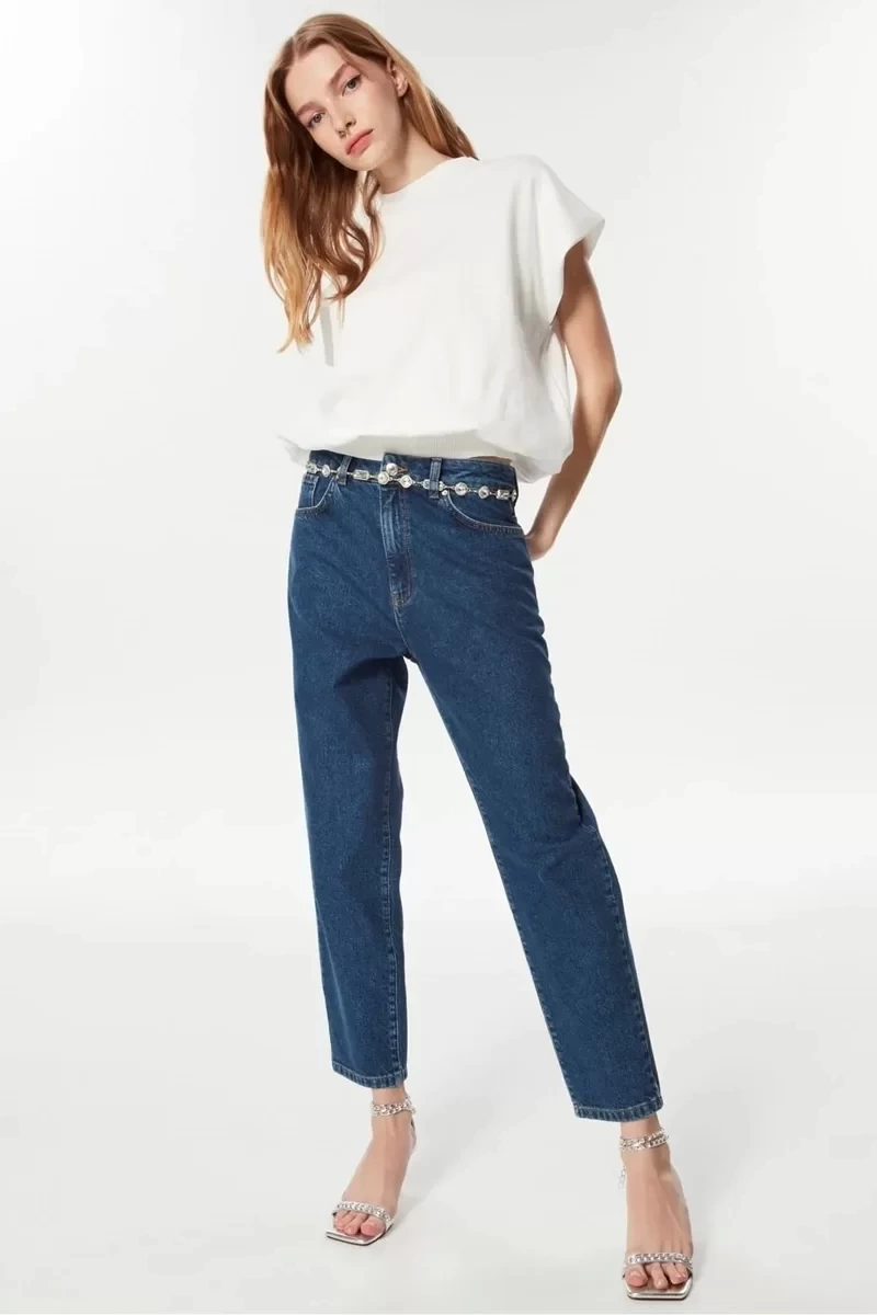 Twist Mom Fit Jean Pantolon