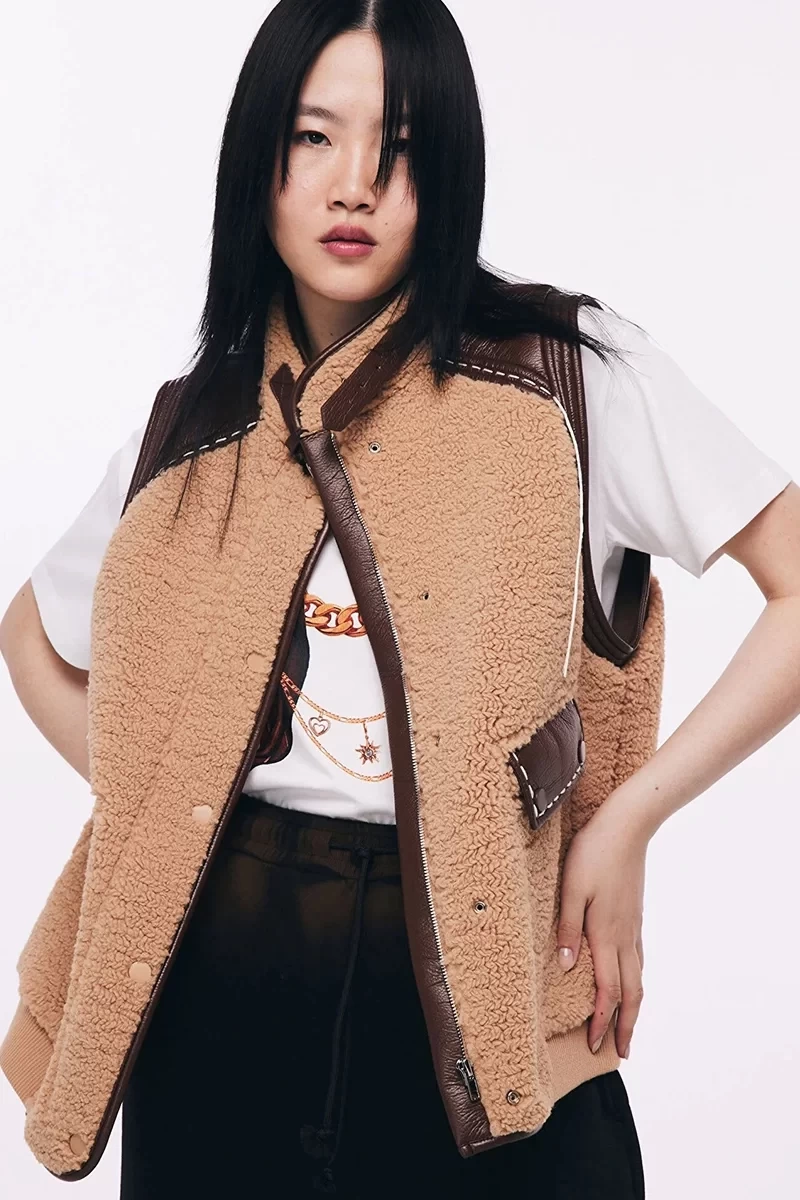 Twist Shearling Yelek