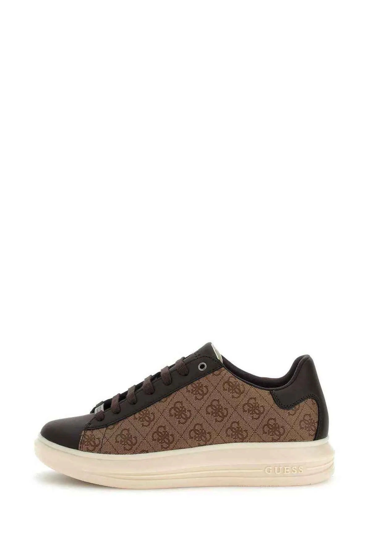 Guess Erkek Kahverengi Vibo 4G Logolu Sneaker